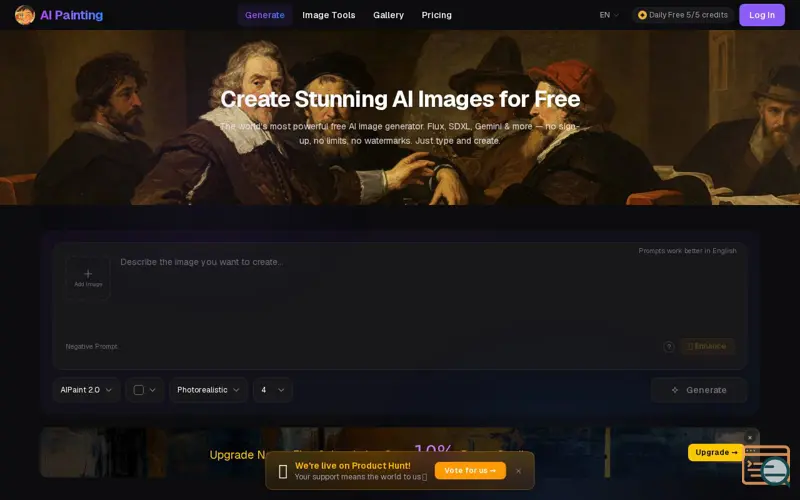 Screenshot of aipainting