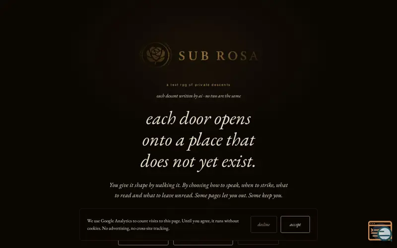 Screenshot of Sub Rosa