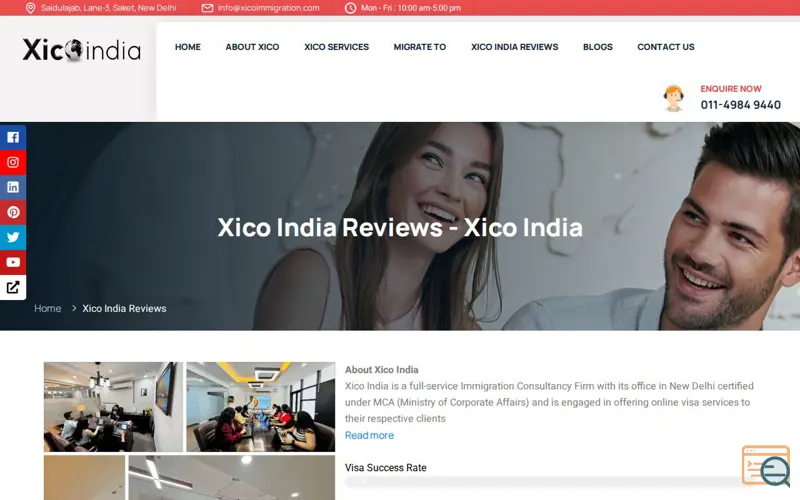 Screenshot of Xico India