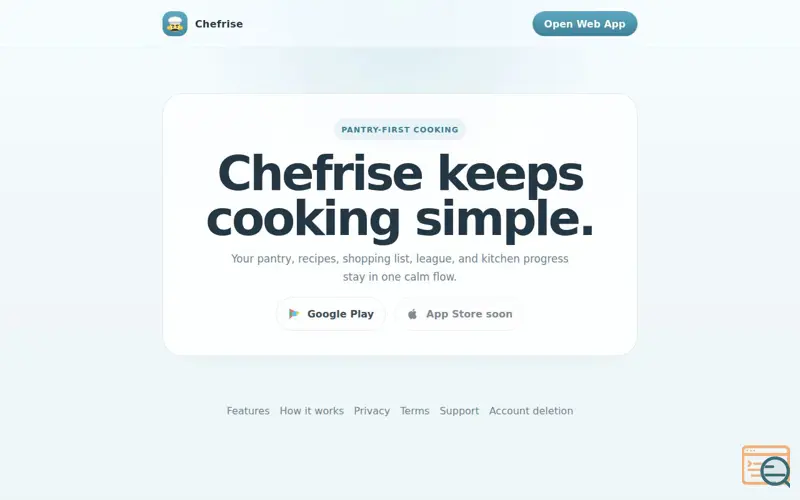 Screenshot of Chefrise