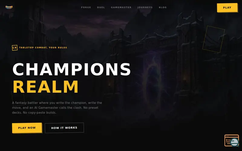 Screenshot of Champions Realm