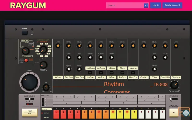 Screenshot of Happy 808 Day