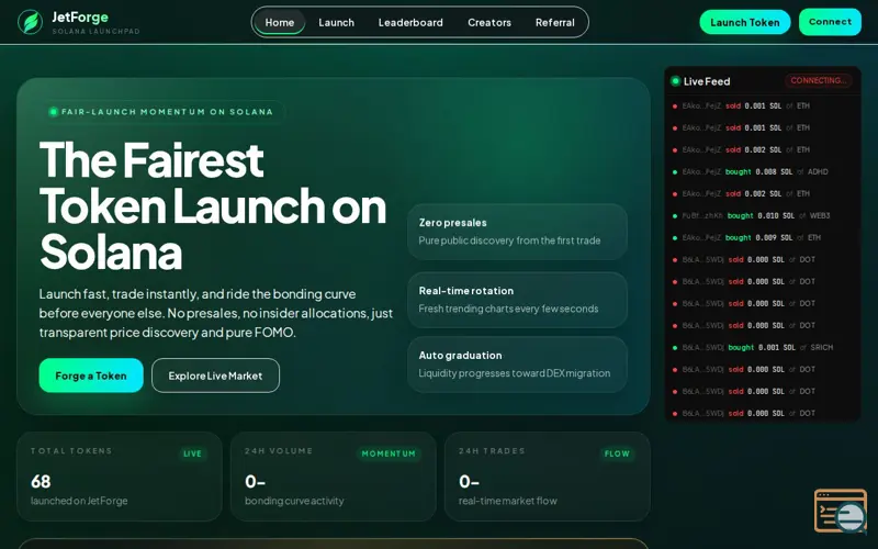 Screenshot of JetForge