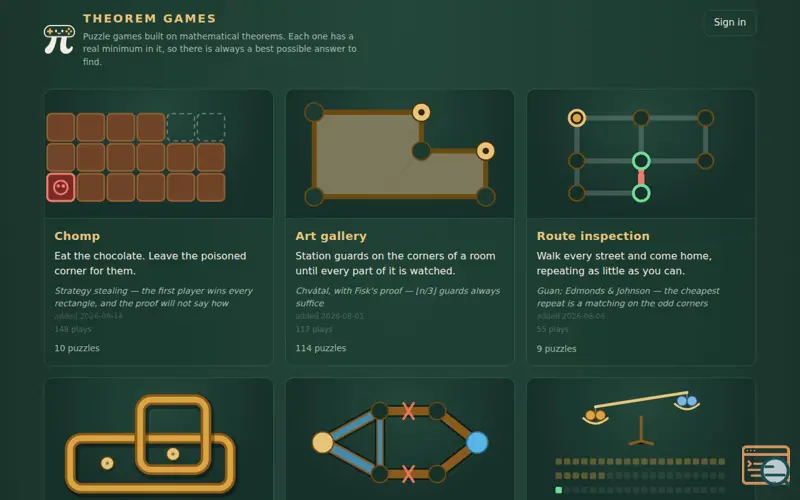 Screenshot of Theorem