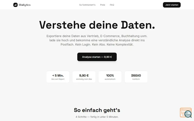 Screenshot of Maillytics