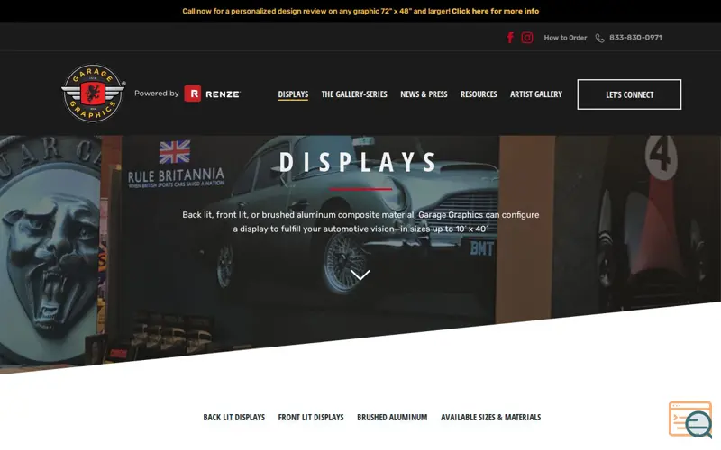 Screenshot of Garage Graphics