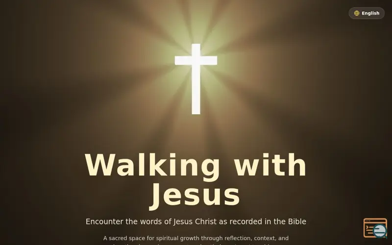 Screenshot of Walking with Jesus App