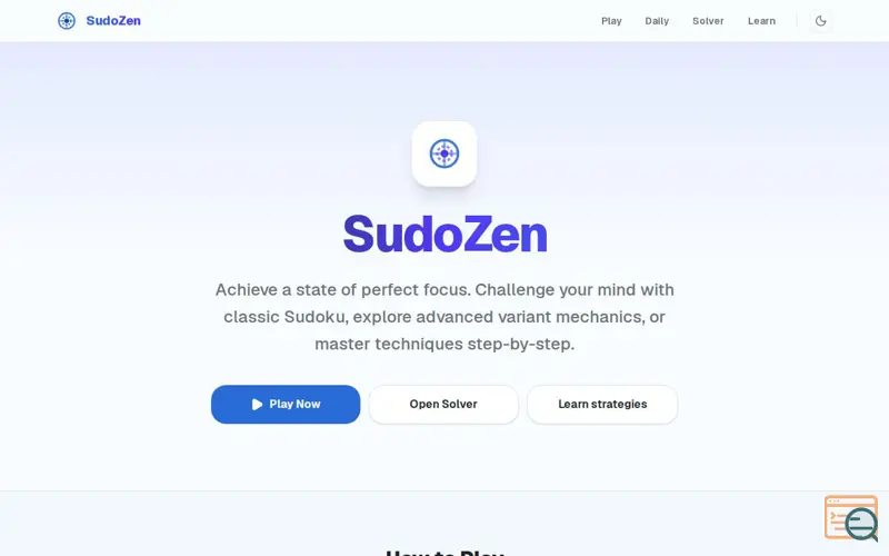 Screenshot of SudoZen