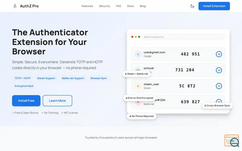 Screenshot of AuthZ Pro