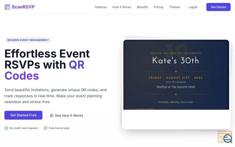 Screenshot of ScanRSVP launches free for all
