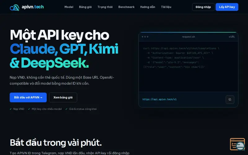 Screenshot of APIVN.tech