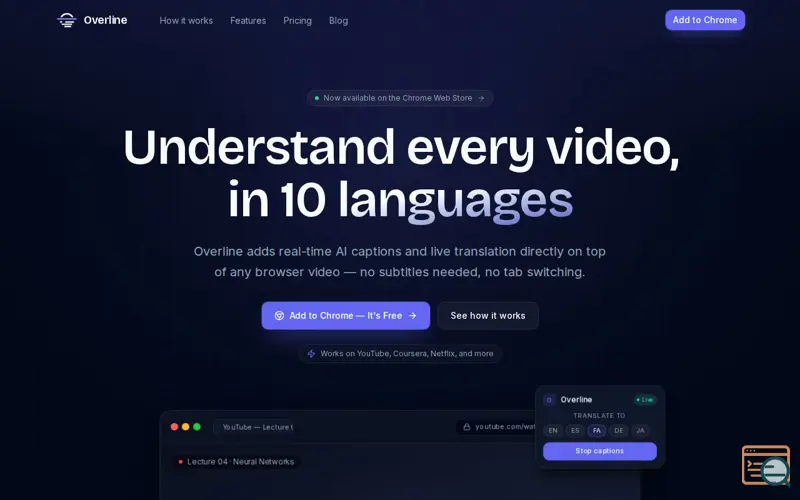 Screenshot of Overline