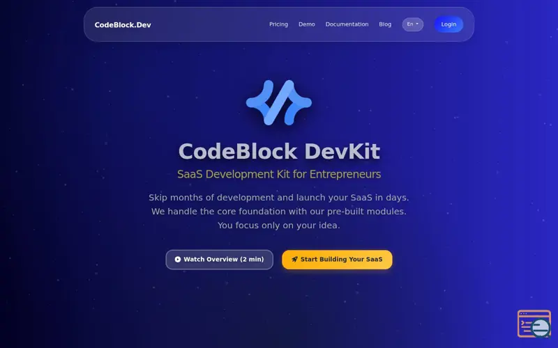 Screenshot of CodeBlock.Dev