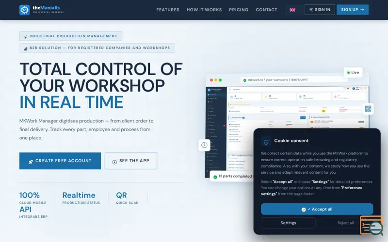 Screenshot of MKWork Manager