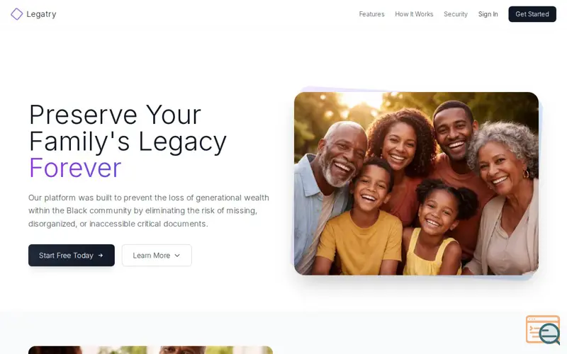Screenshot of Legatry