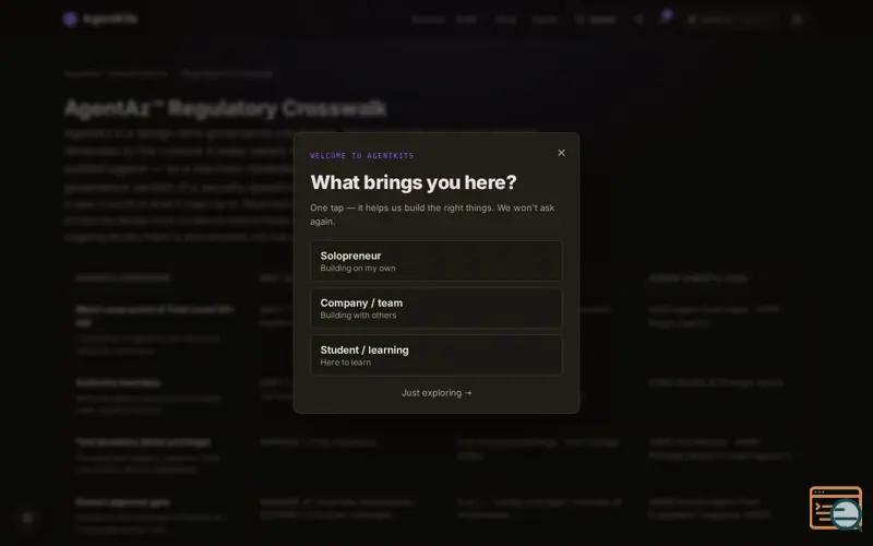 Screenshot of Agent-kits