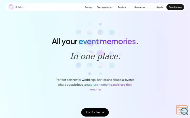 Screenshot of Udalist
