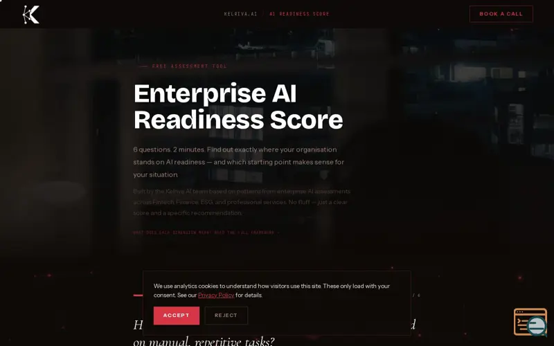 Screenshot of Enterprise AI Readiness Score