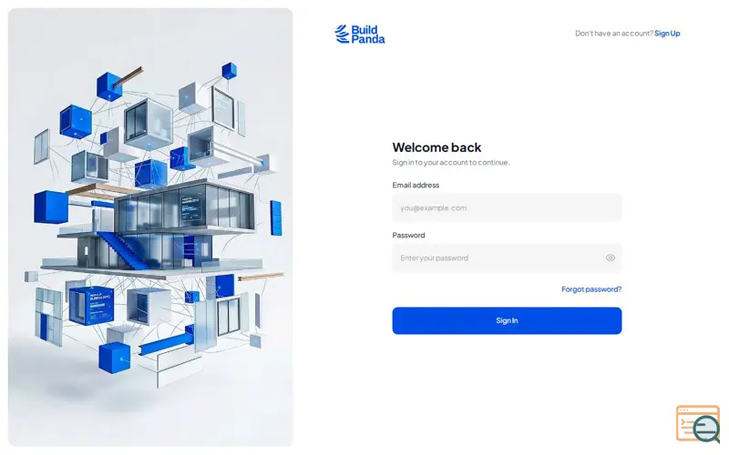Screenshot of BuildPanda