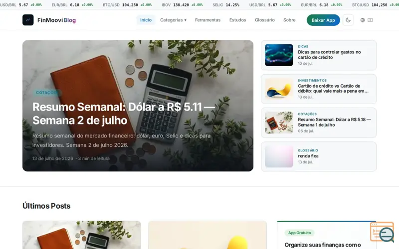 Screenshot of FinMoovi Blog