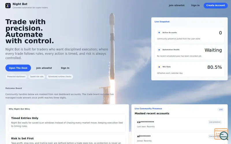 Screenshot of Night Bot