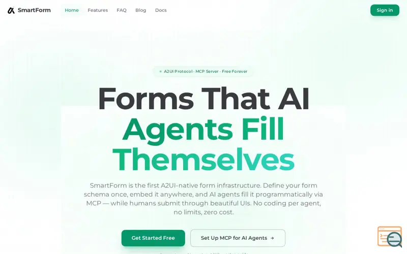 Screenshot of SmartForm