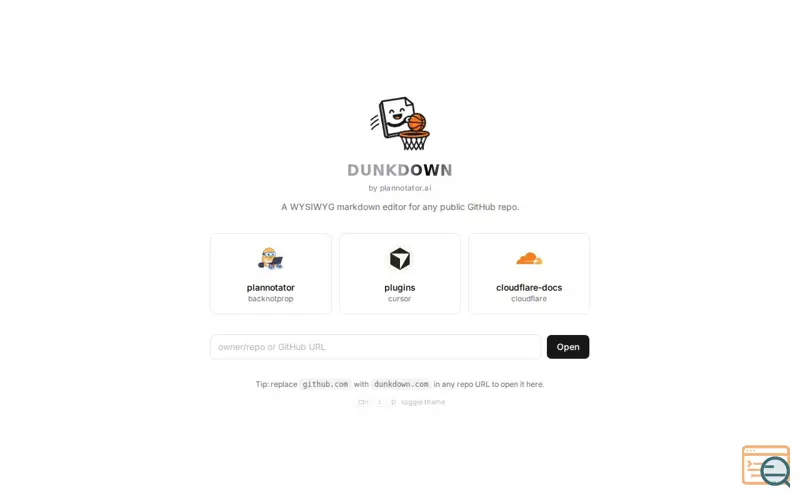 Screenshot of Dunkdown