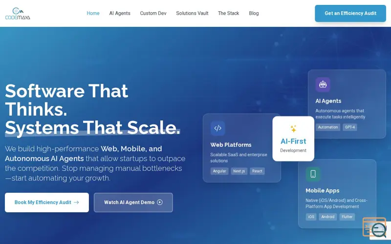 Screenshot of CodeMaya