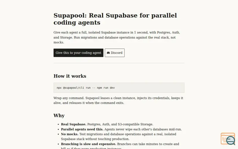 Screenshot of Supapool