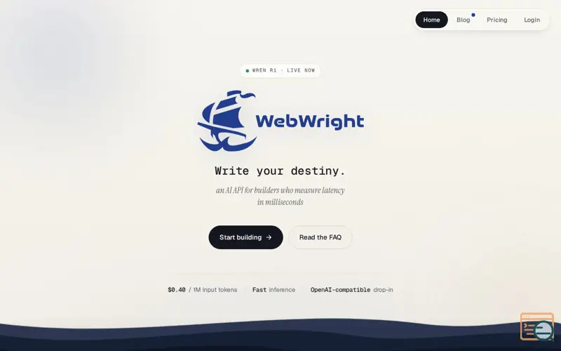 Screenshot of Wren by WebWright