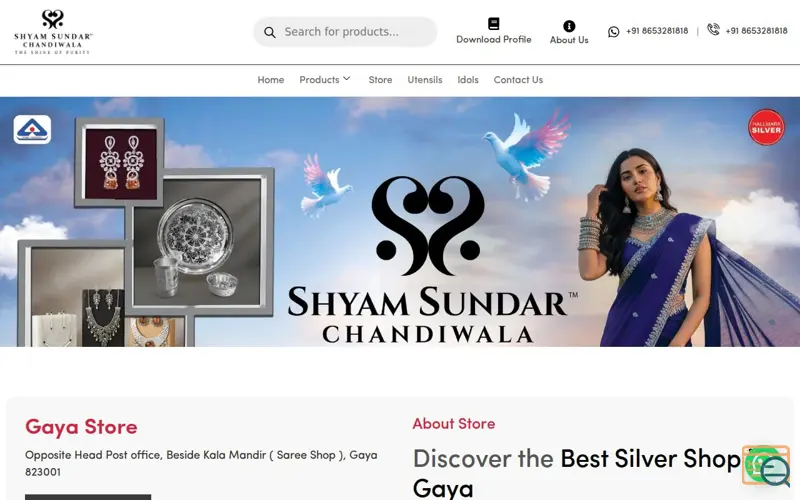 Screenshot of Best Silver Shop in Gaya 