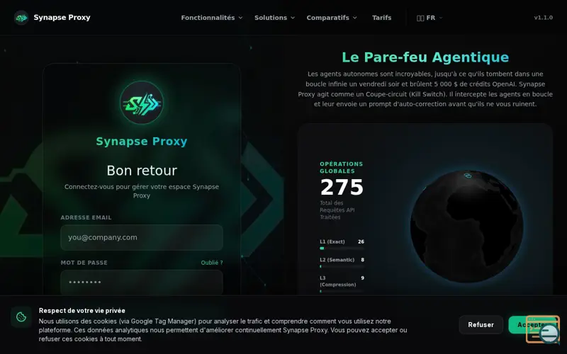 Screenshot of Synapse proxy