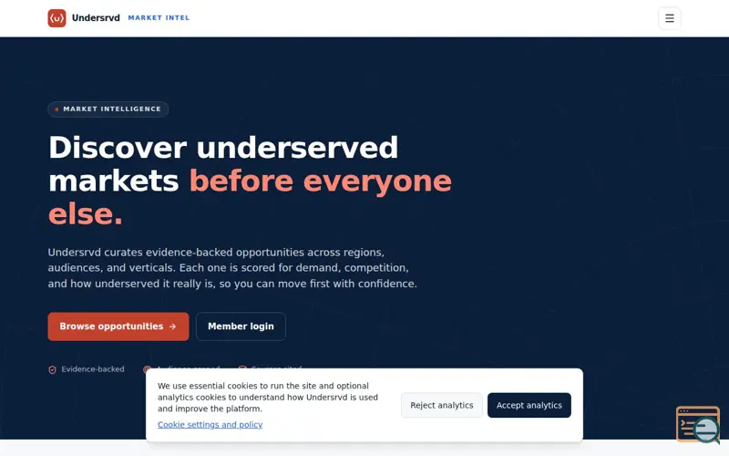 Screenshot of Undersrvd