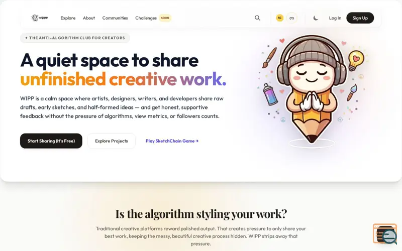 Screenshot of WIPP