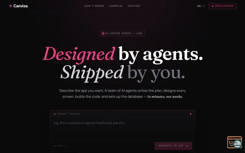 Screenshot of Canvize
