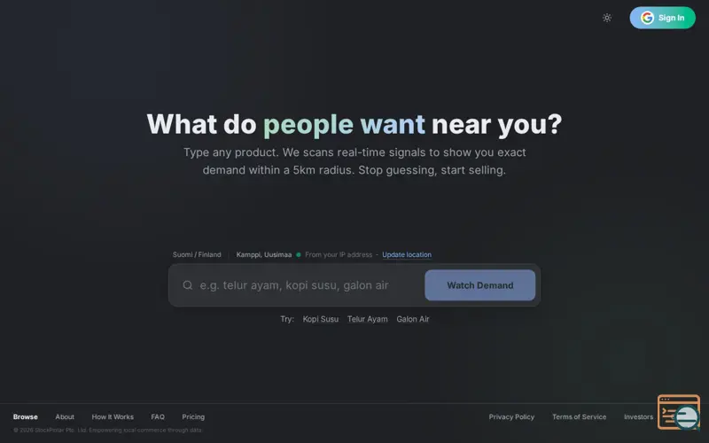 Screenshot of StockPintar