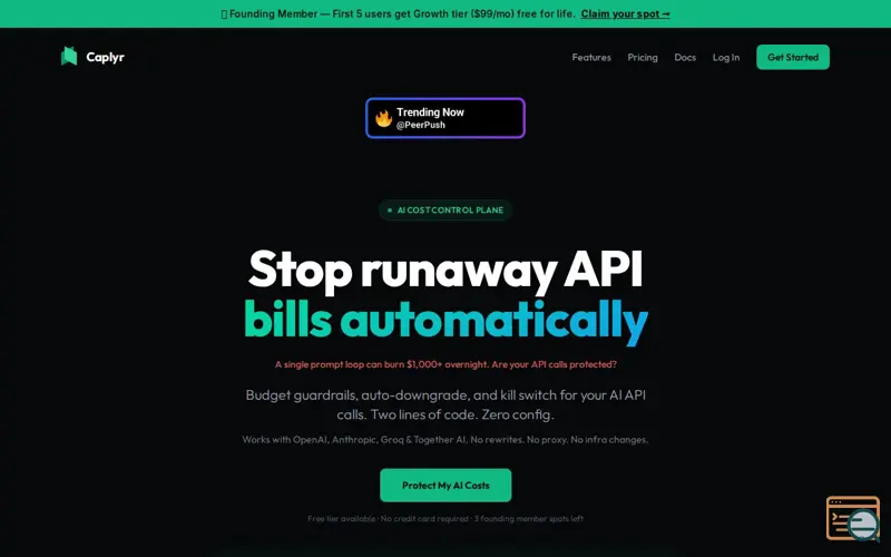 Screenshot of Caplyr