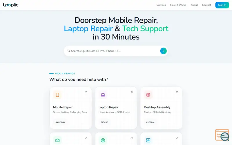 Screenshot of Looplic