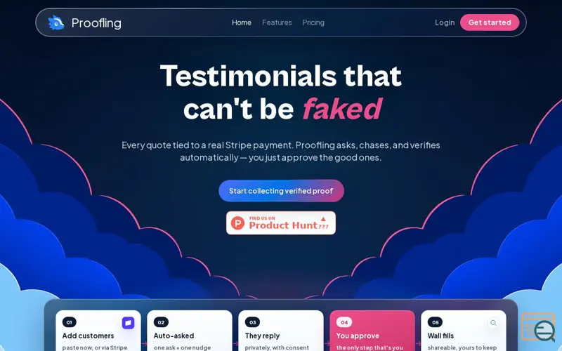Screenshot of Proofling