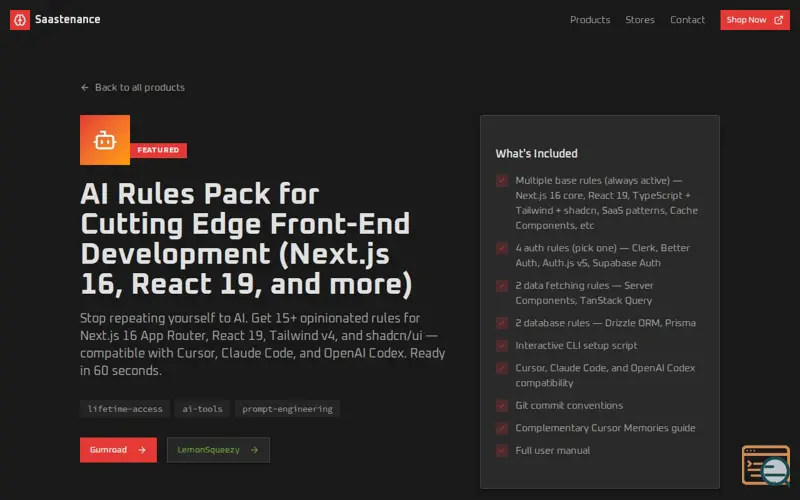 Screenshot of AI Rules Pack for modern FE Development 