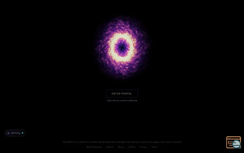 Screenshot of OpenWeird