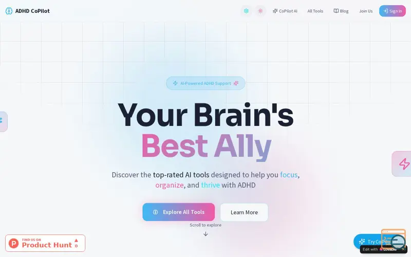 Screenshot of ADHD CoPilot