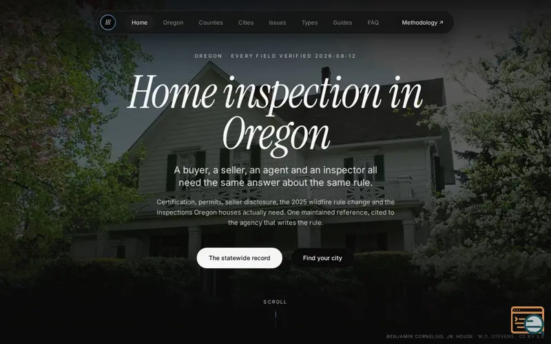 Screenshot of Homeinspectionsbend