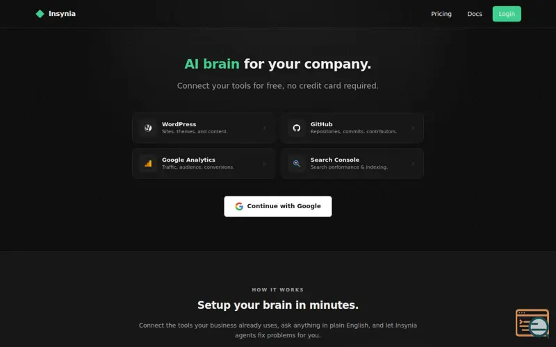 Screenshot of Insynia