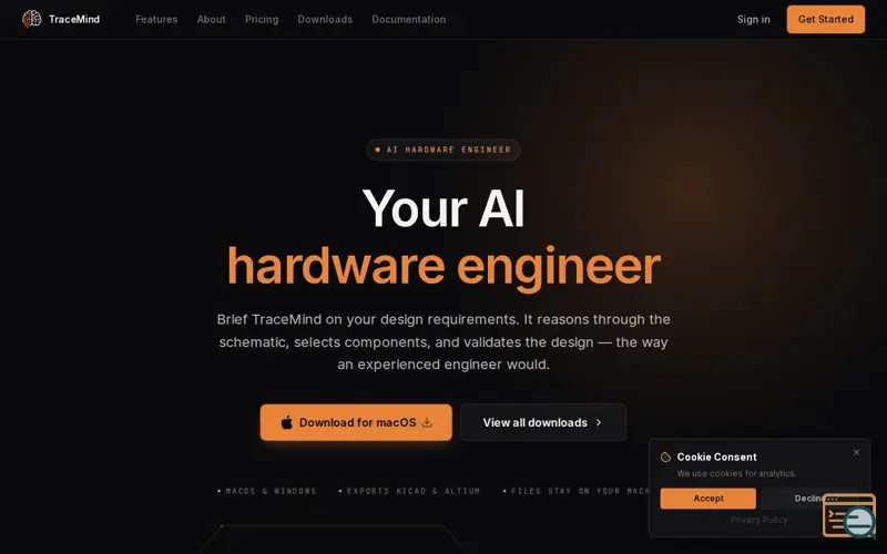 Screenshot of TraceMind