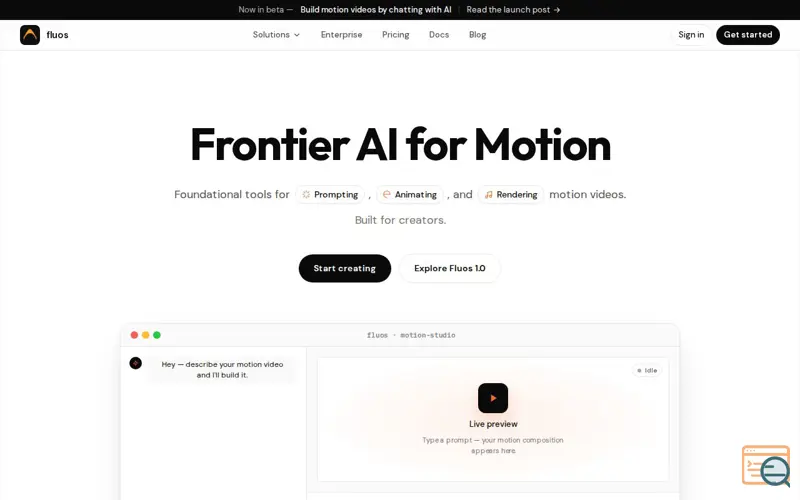 Screenshot of fluos