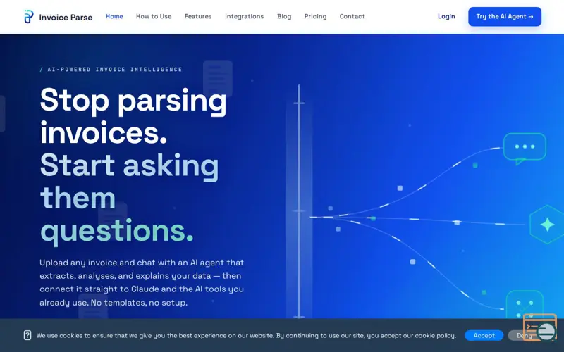 Screenshot of Invoice Parse
