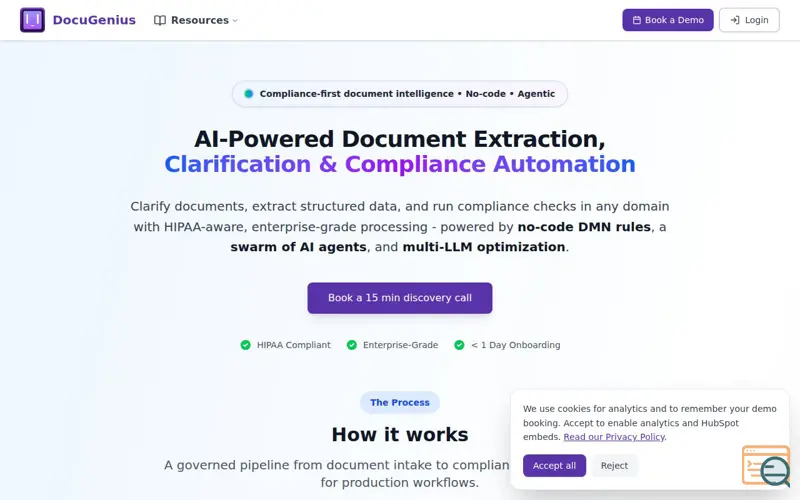 Screenshot of DocuGenius