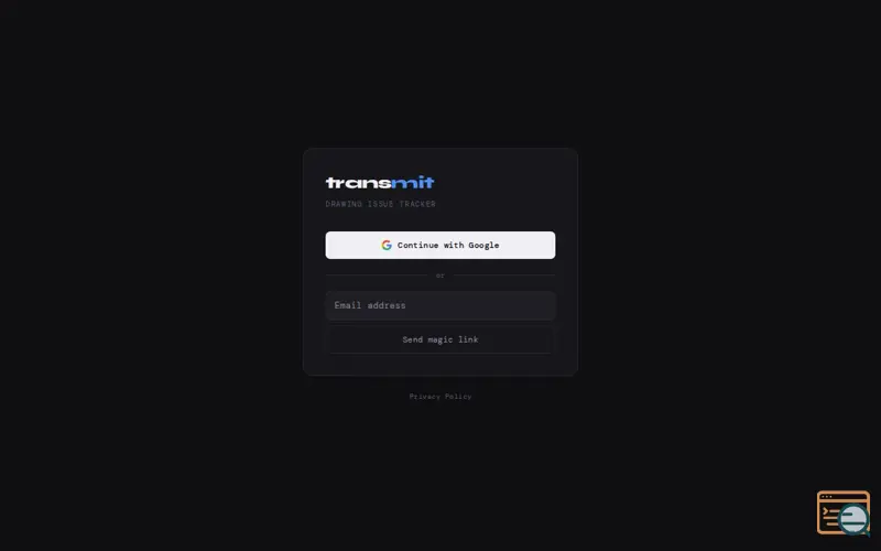 Screenshot of transmit