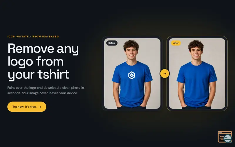 Screenshot of Remove logo from any t-shirt